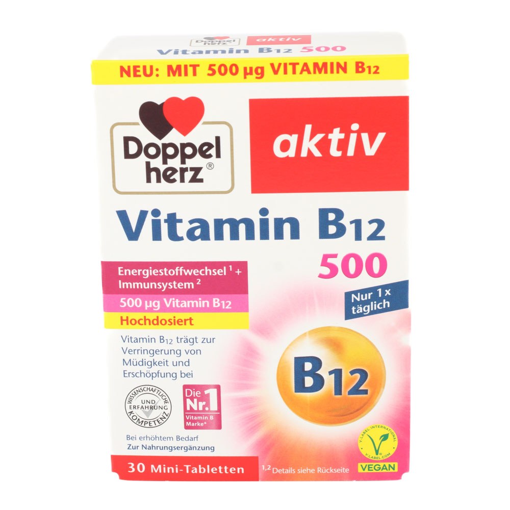 DOPPELHERZ Vitamin B12 500 Tabletten