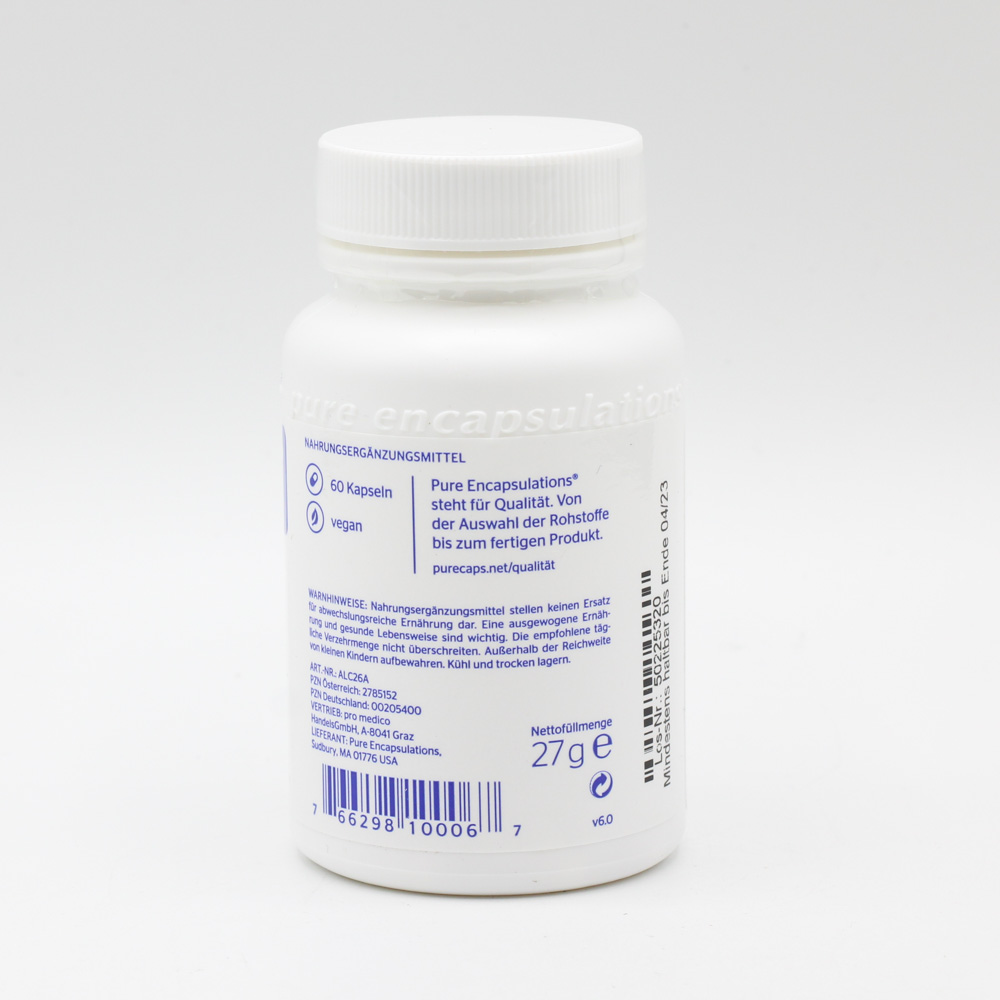 PURE ENCAPSULATIONS Acetyl L Carnitin 250mg Kaps.