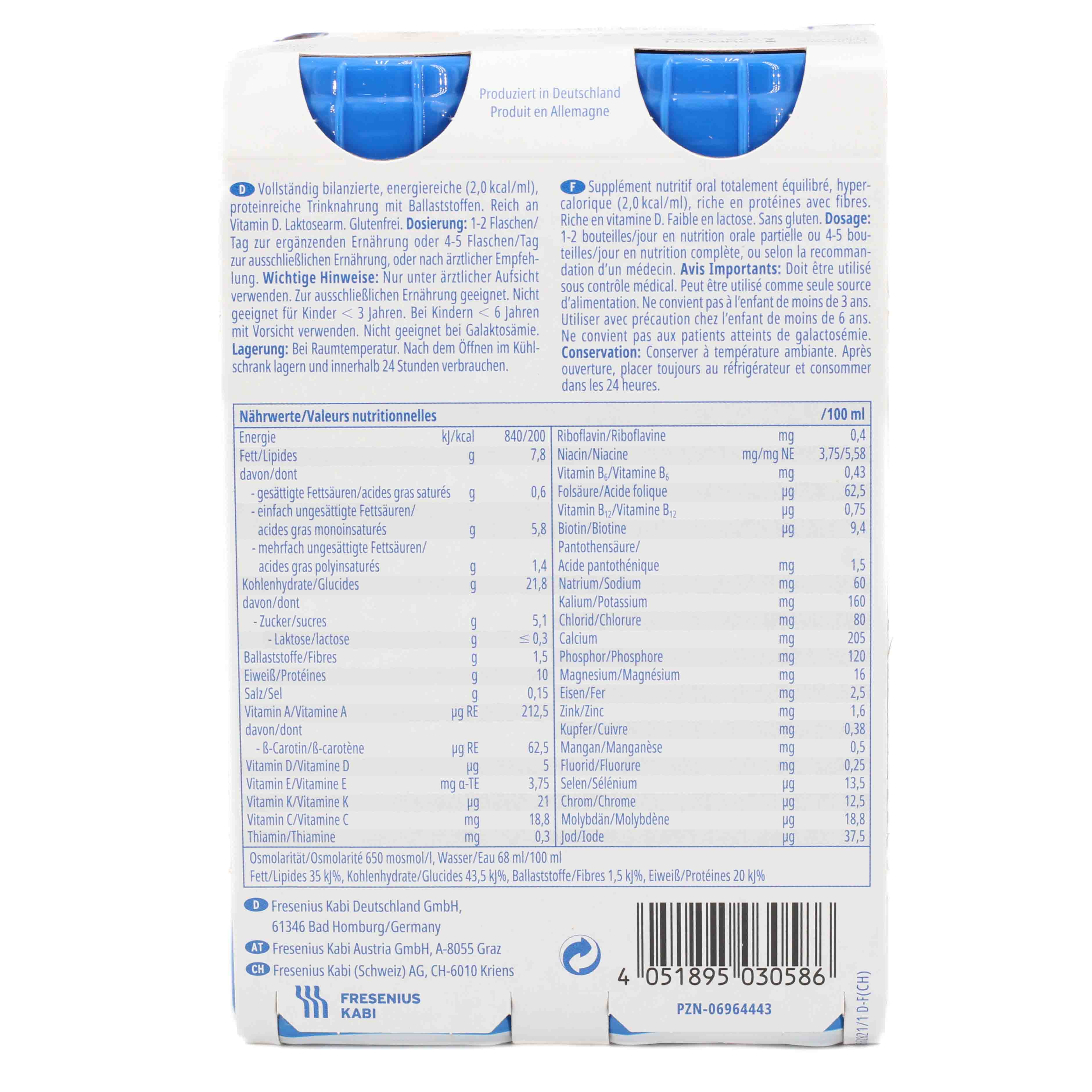 FRESUBIN 2 kcal Fibre DRINK Cappuccino Trinkfl.