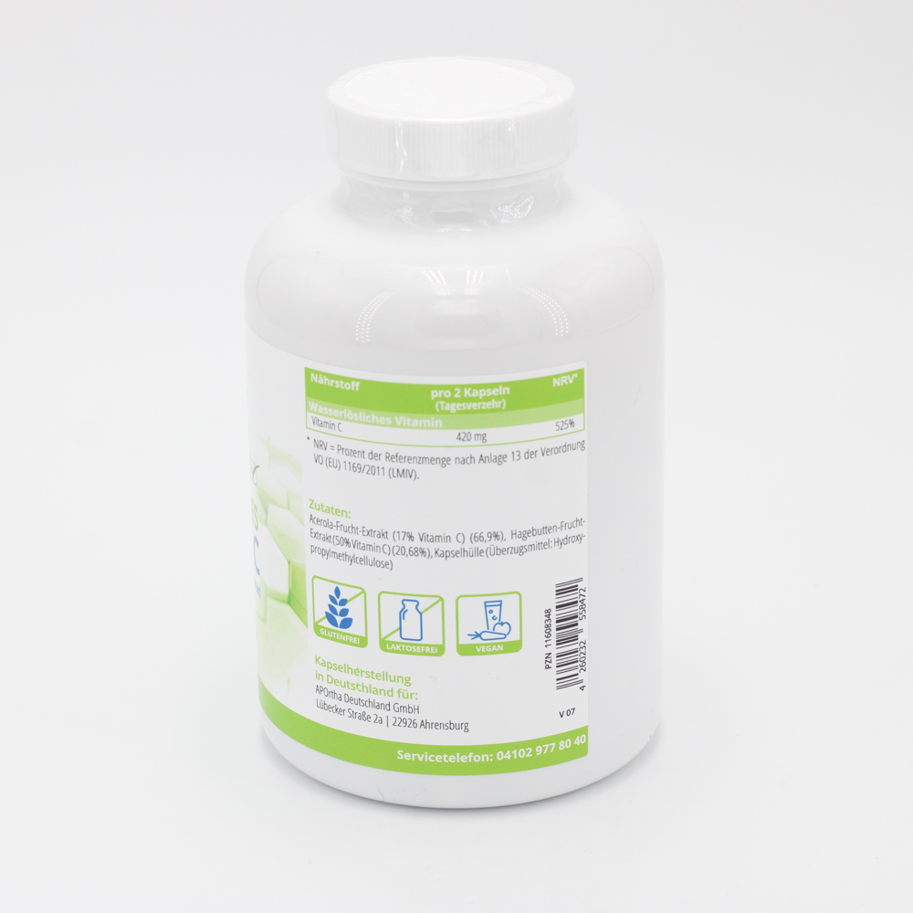 APORTHA natürliches Vitamin C vegetarisch Kapseln