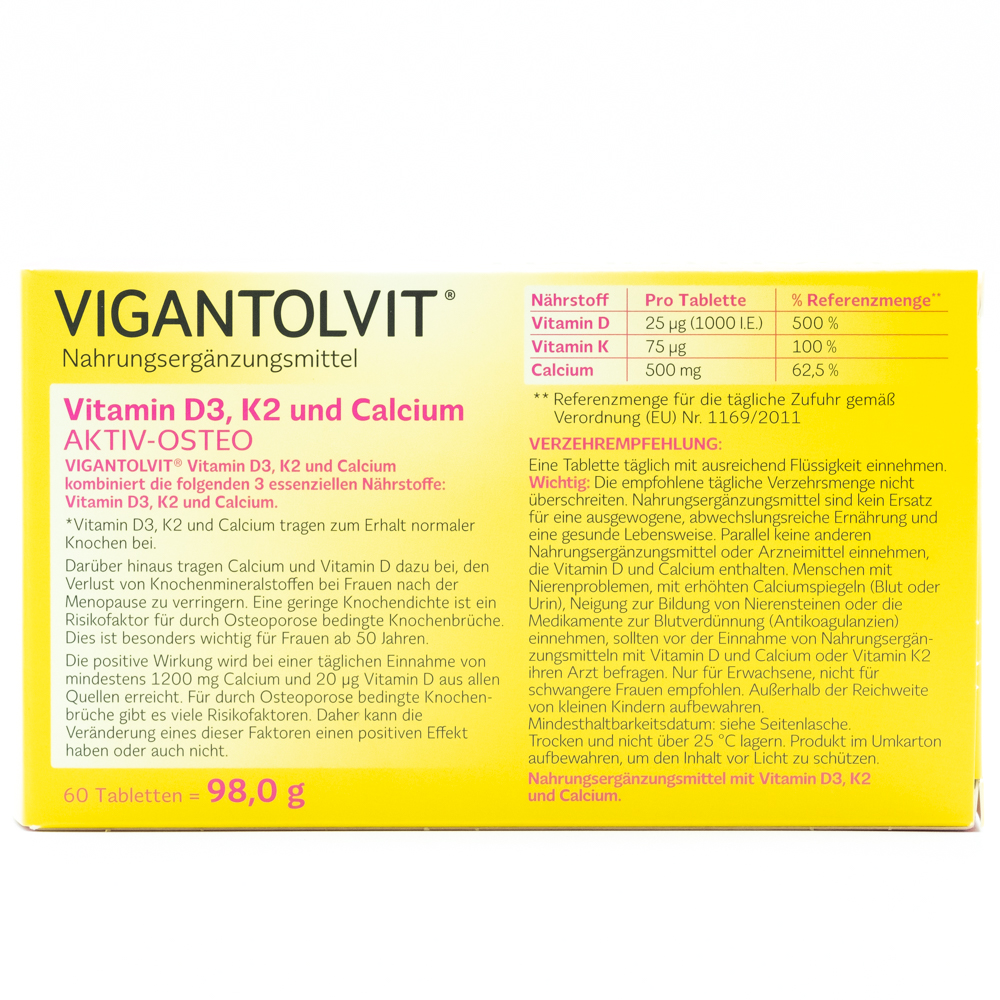 VIGANTOLVIT Vitamin D3 K2 Calcium Filmtabletten