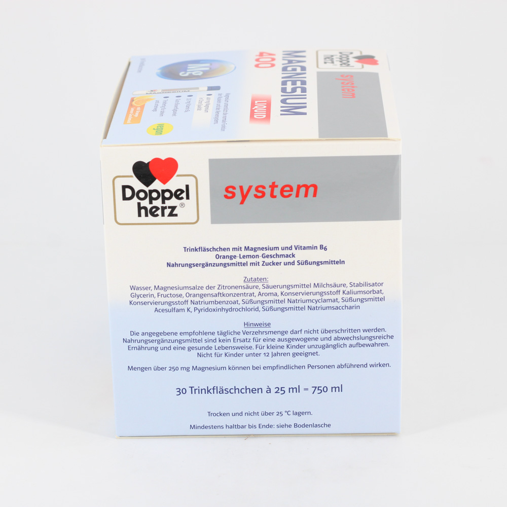 DOPPELHERZ Magnesium 400 Liquid system Trinkamp.