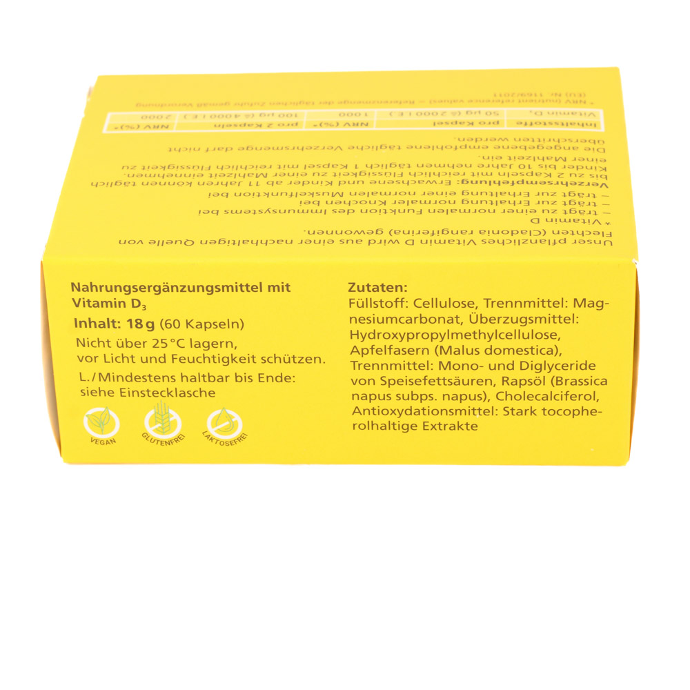 DEKRISTOLVIT D3 2000 I.E. pflanzlich Kapseln