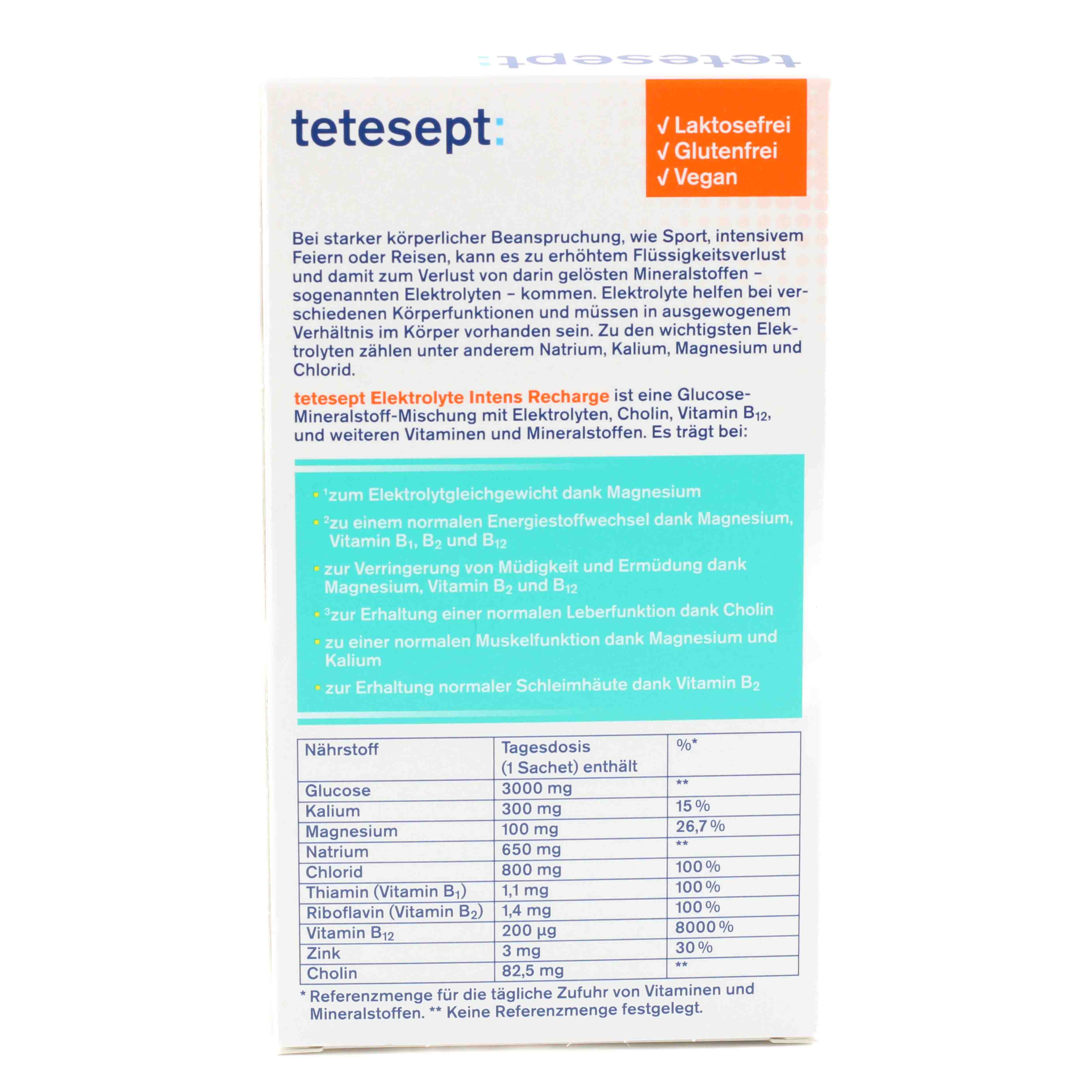 TETESEPT Elektrolyte Intens Pulver