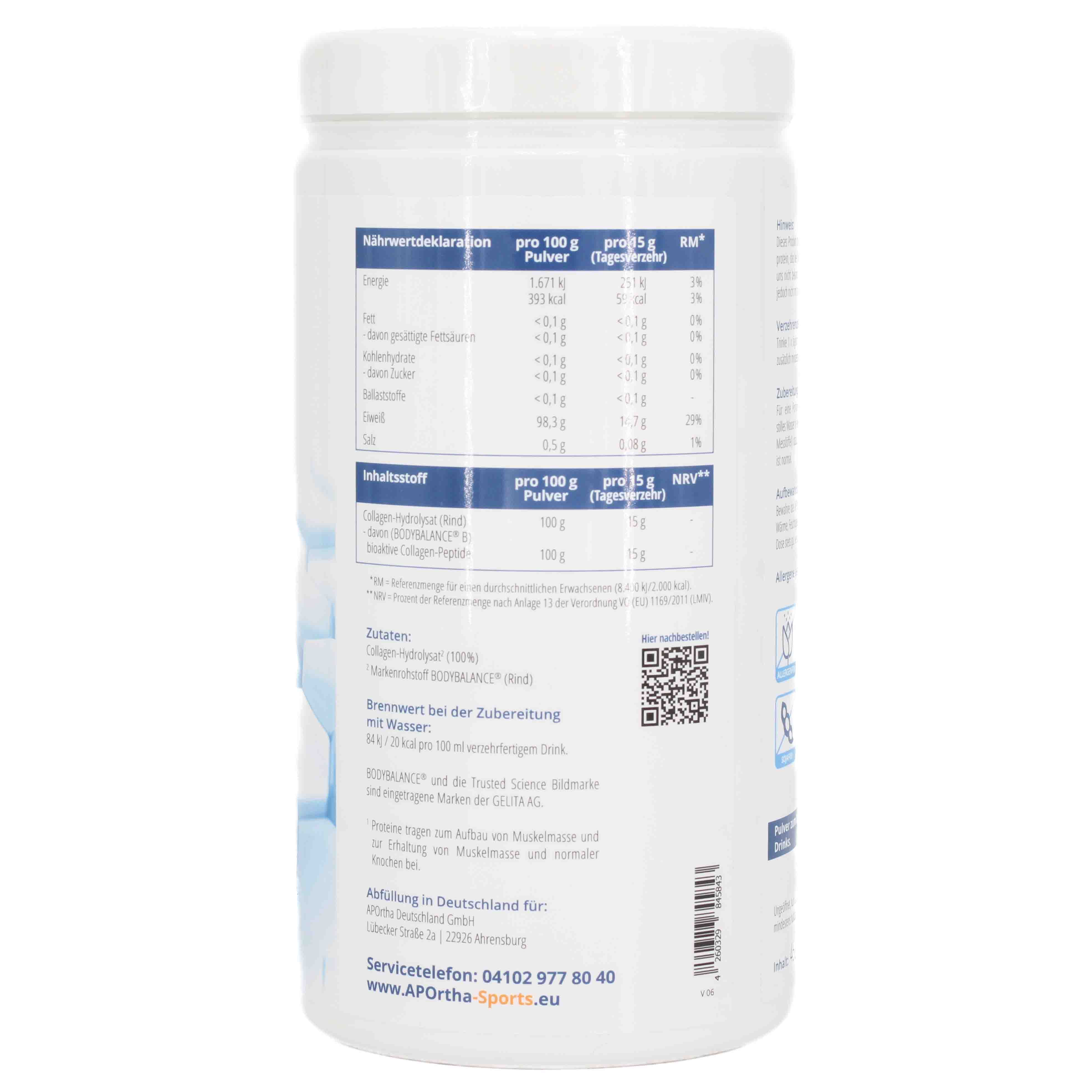 APORTHA SPORTS Collagen Protein-Drink BODYBALANCE