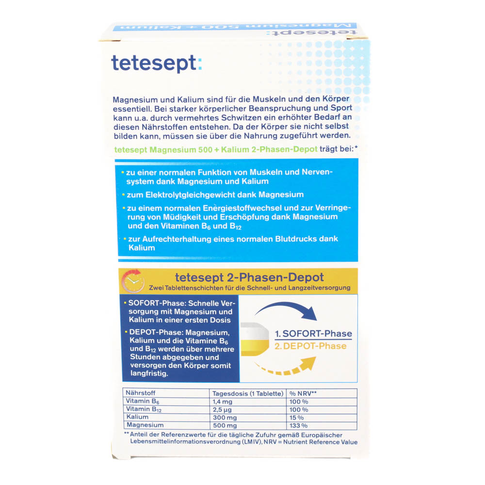 TETESEPT Magnesium 500+Kalium Tabletten