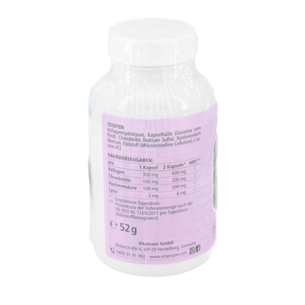 COLLAGEN 300 mg+Hyaluron 100 mg hochdosiert Kaps.