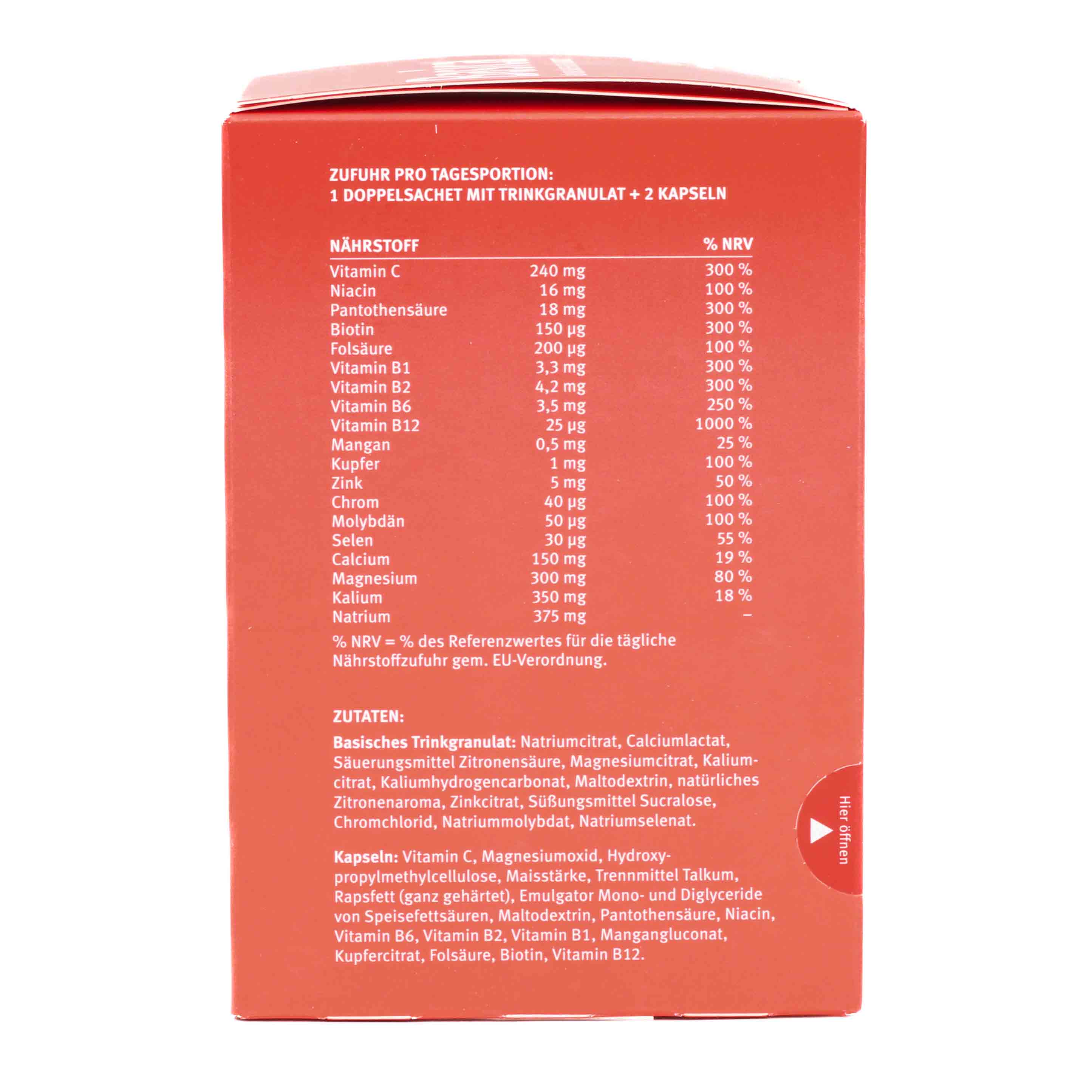 BASICA Energie Trinkgranulat+Kapseln f.30 Tage Kpg