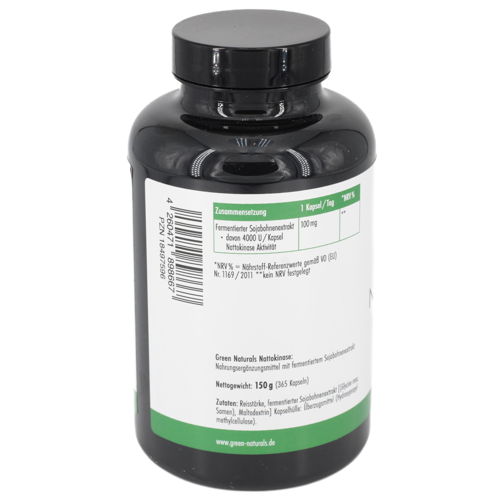 GREEN NATURALS Nattokinase 100 mg vegan Kapseln
