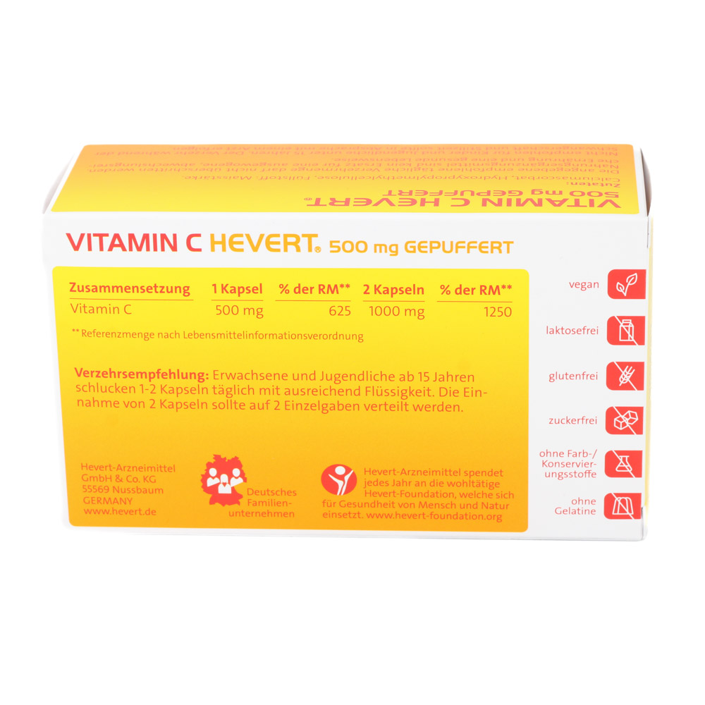 VITAMIN C HEVERT® 500 mg gepuffert