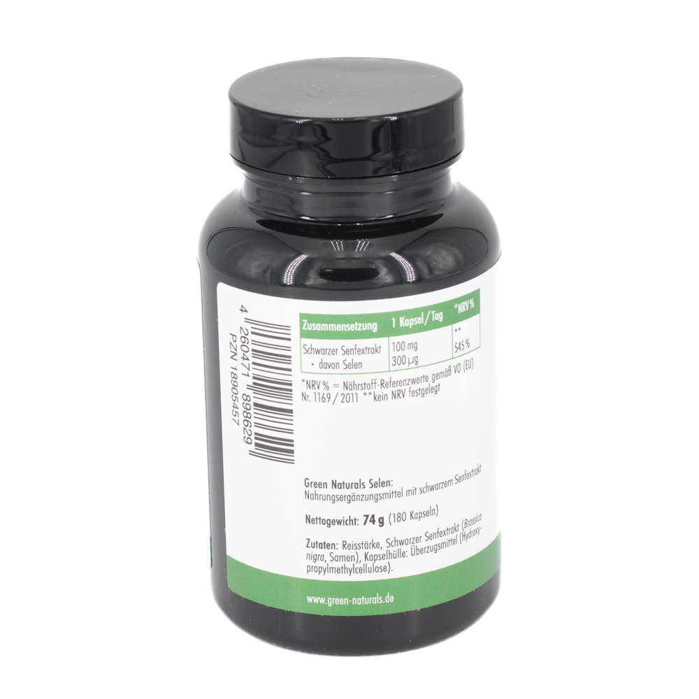 GREEN NATURALS Selen 300 μg rein pflanzl.vegan Kps