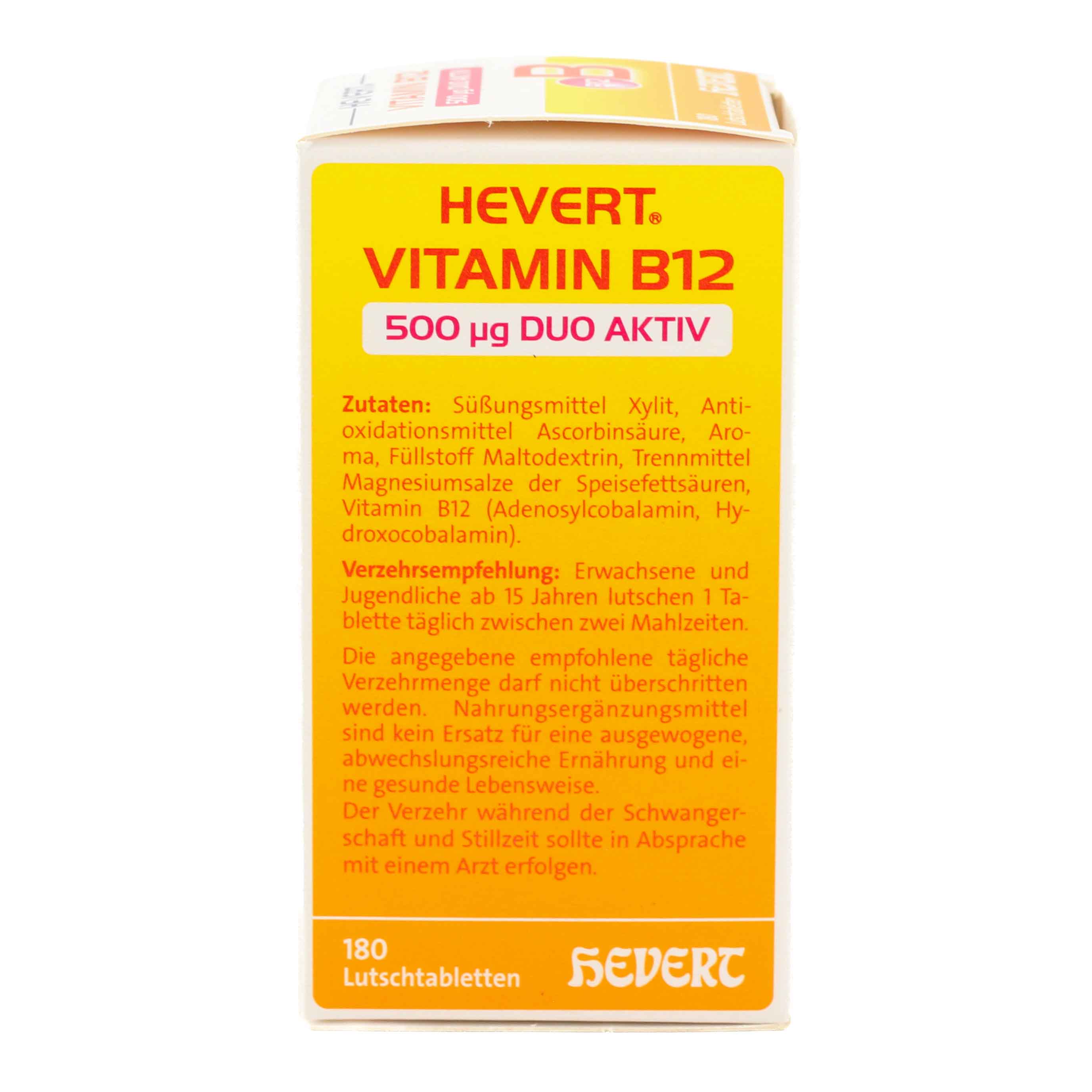 VITAMIN B12 HEVERT 500 μg Duo Aktiv Lutschtabl.
