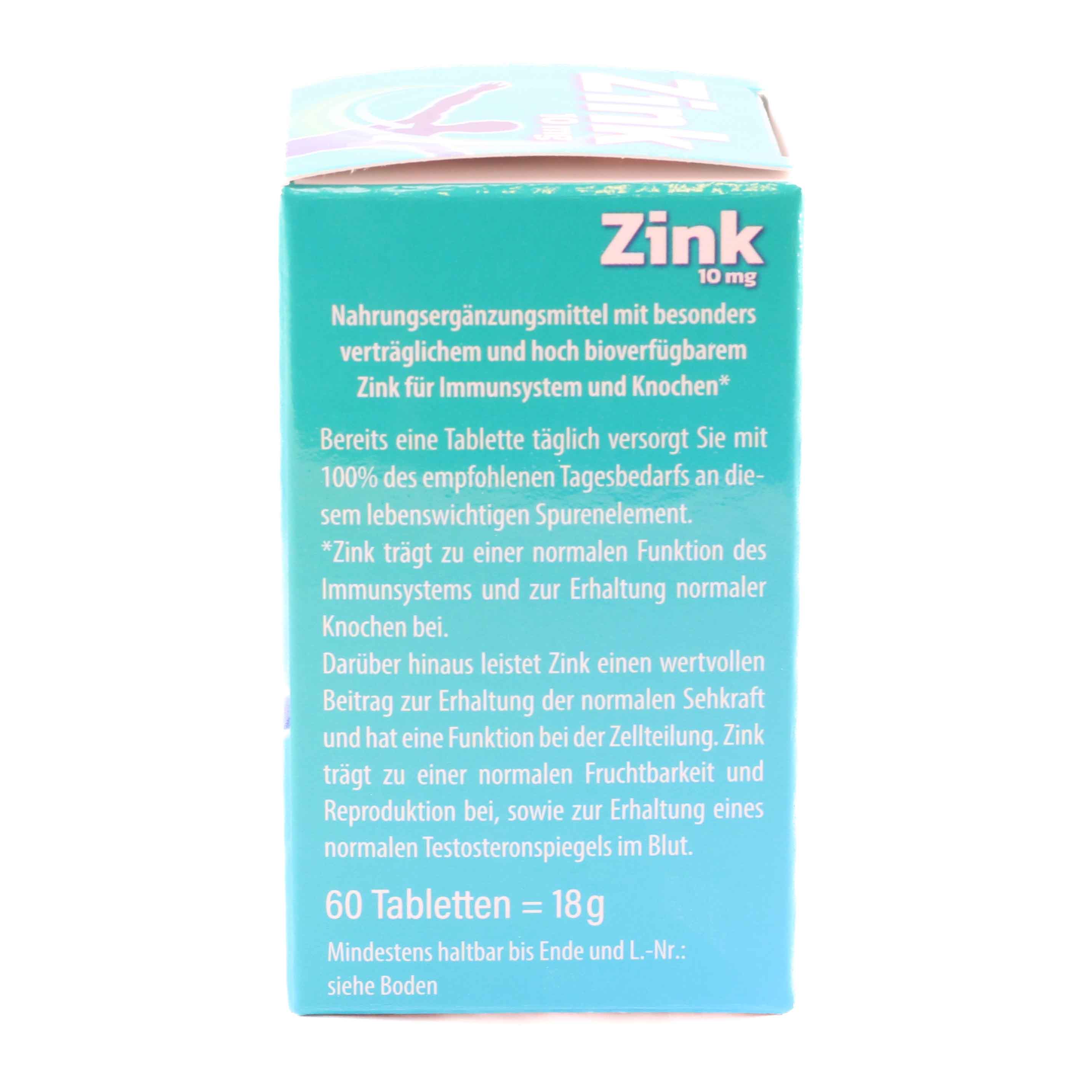 ZINK 10 mg Tabletten