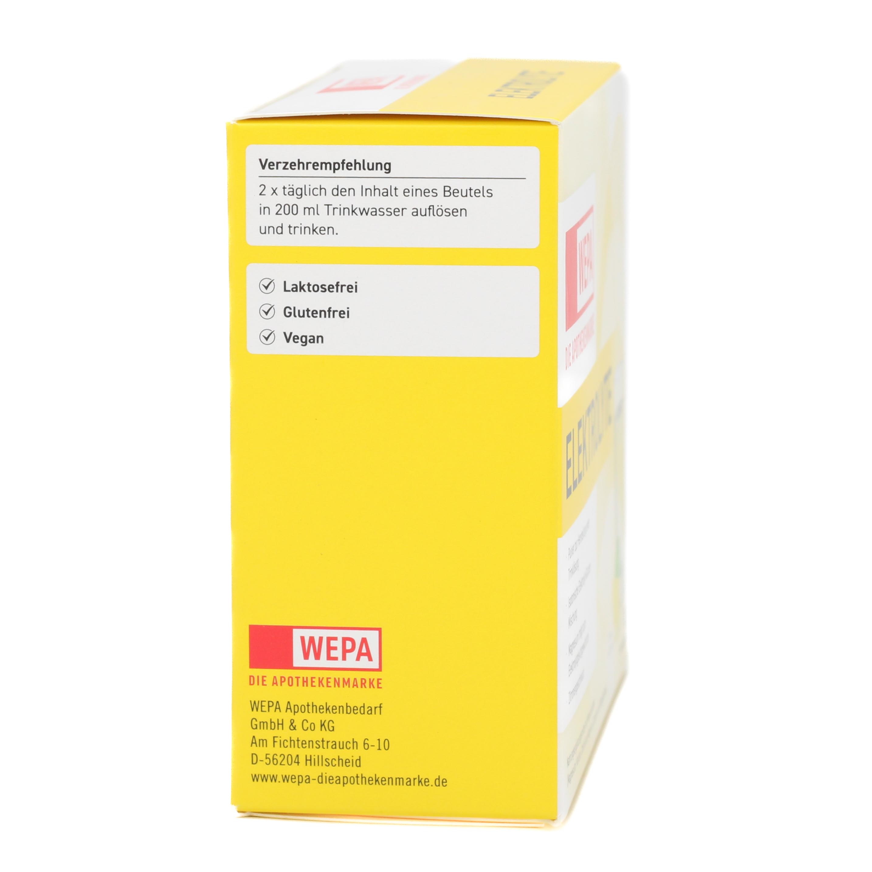 WEPA Elektrolyte Pulver Zitrone