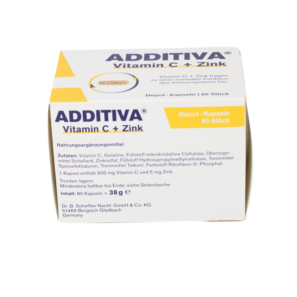 ADDITIVA Vitamin C+Zink Depotkaps.Aktionspackung