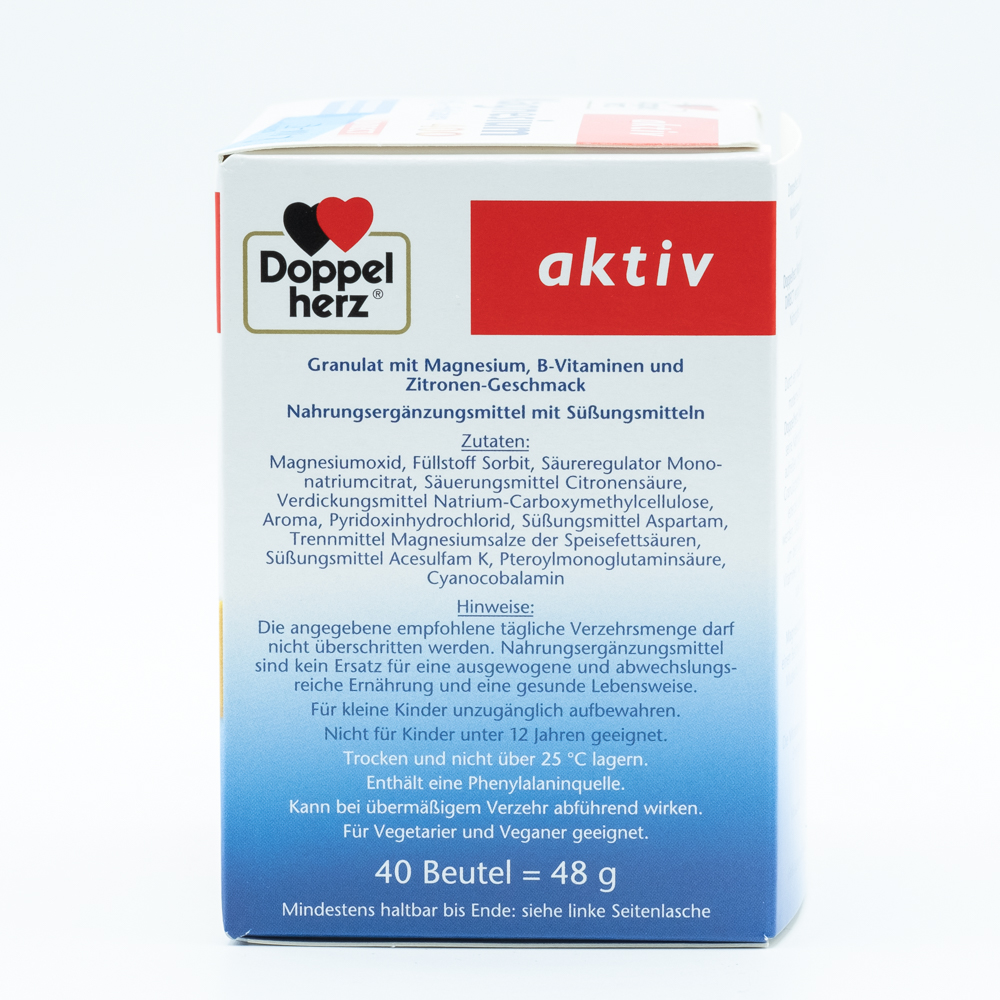 DOPPELHERZ Magnesium+B Vitamine DIRECT Pellets