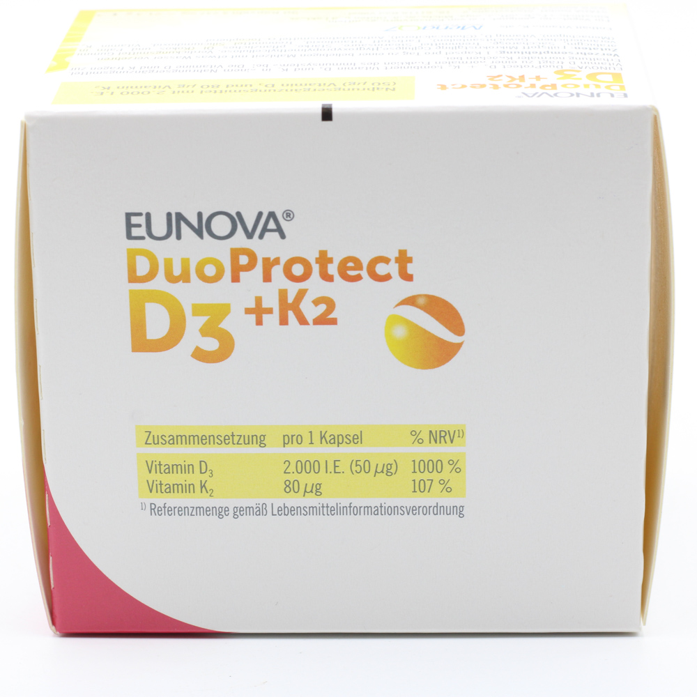 EUNOVA DuoProtect D3+K2 2000 I.E./80 μg Kapseln