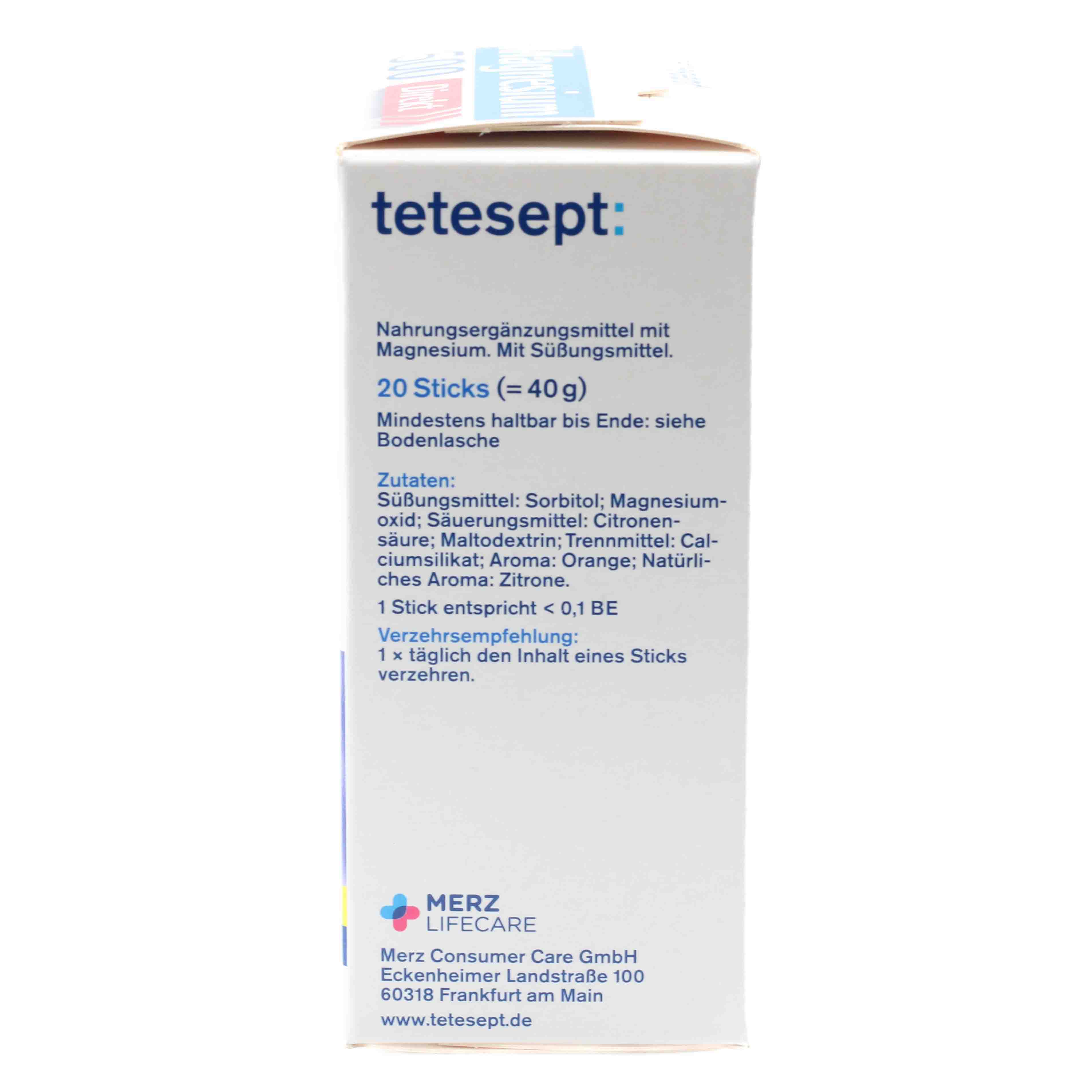 TETESEPT Magnesium 500 Direkt Sticks