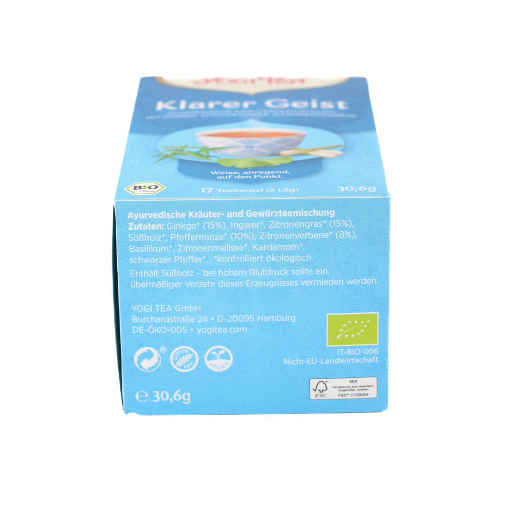 YOGI TEA Klarer Geist Bio Filterbeutel
