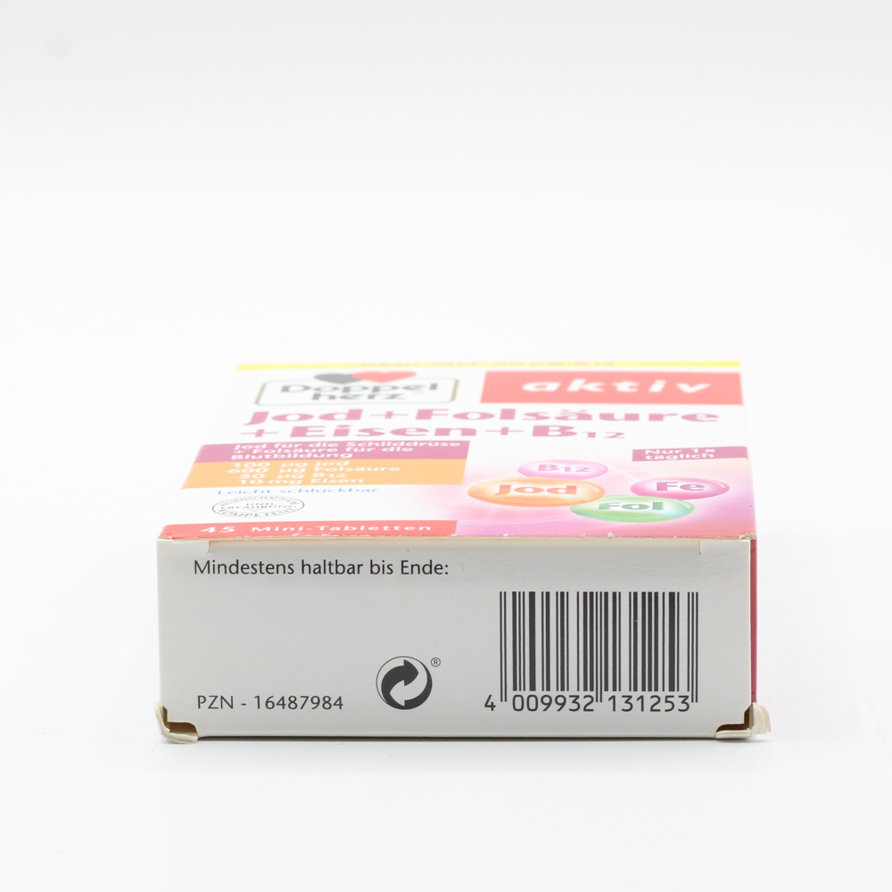 DOPPELHERZ Jod+Folsäure+Eisen+B12 Tabletten