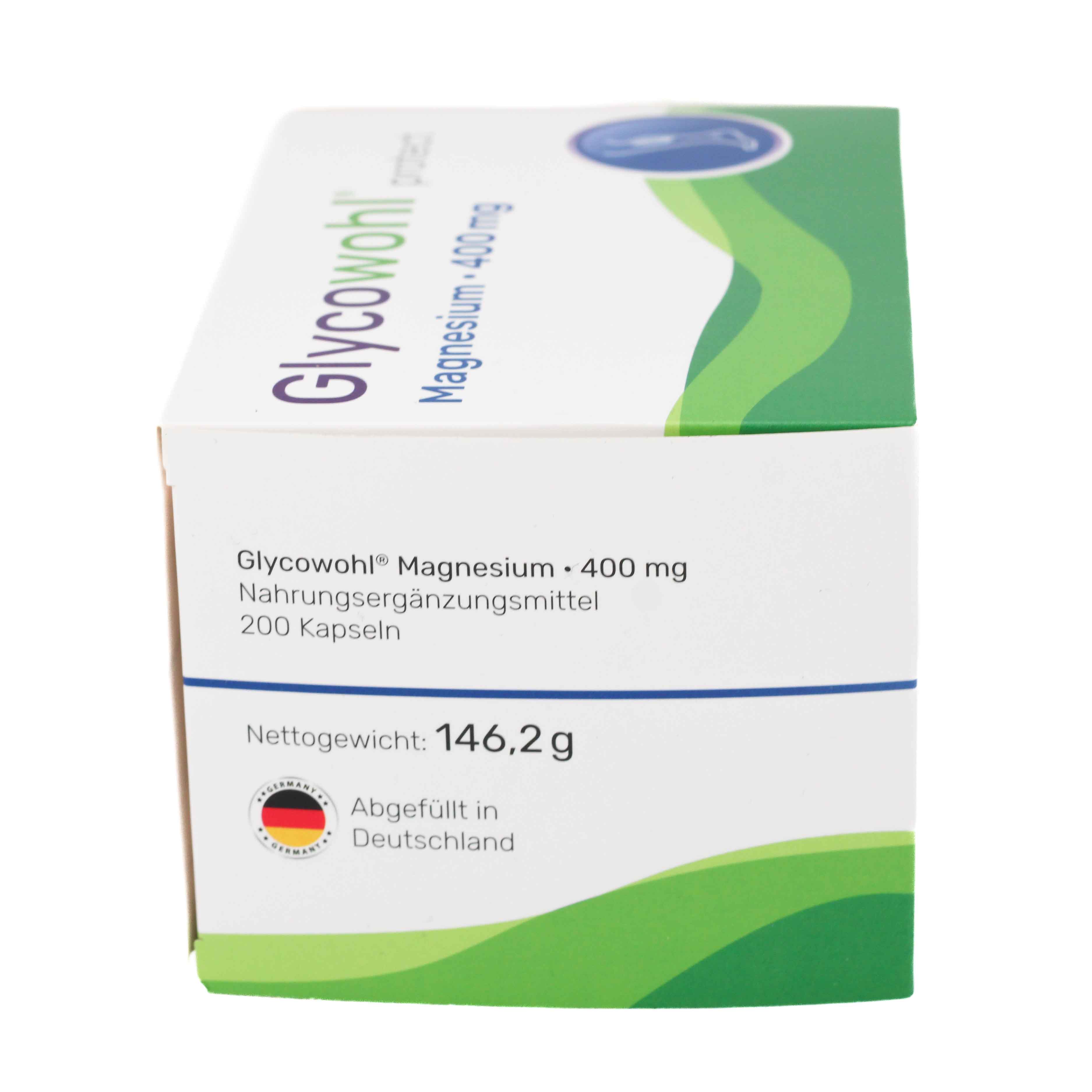 GLYCOWOHL Magnesium 400 mg hochdosiert vegan Kaps.