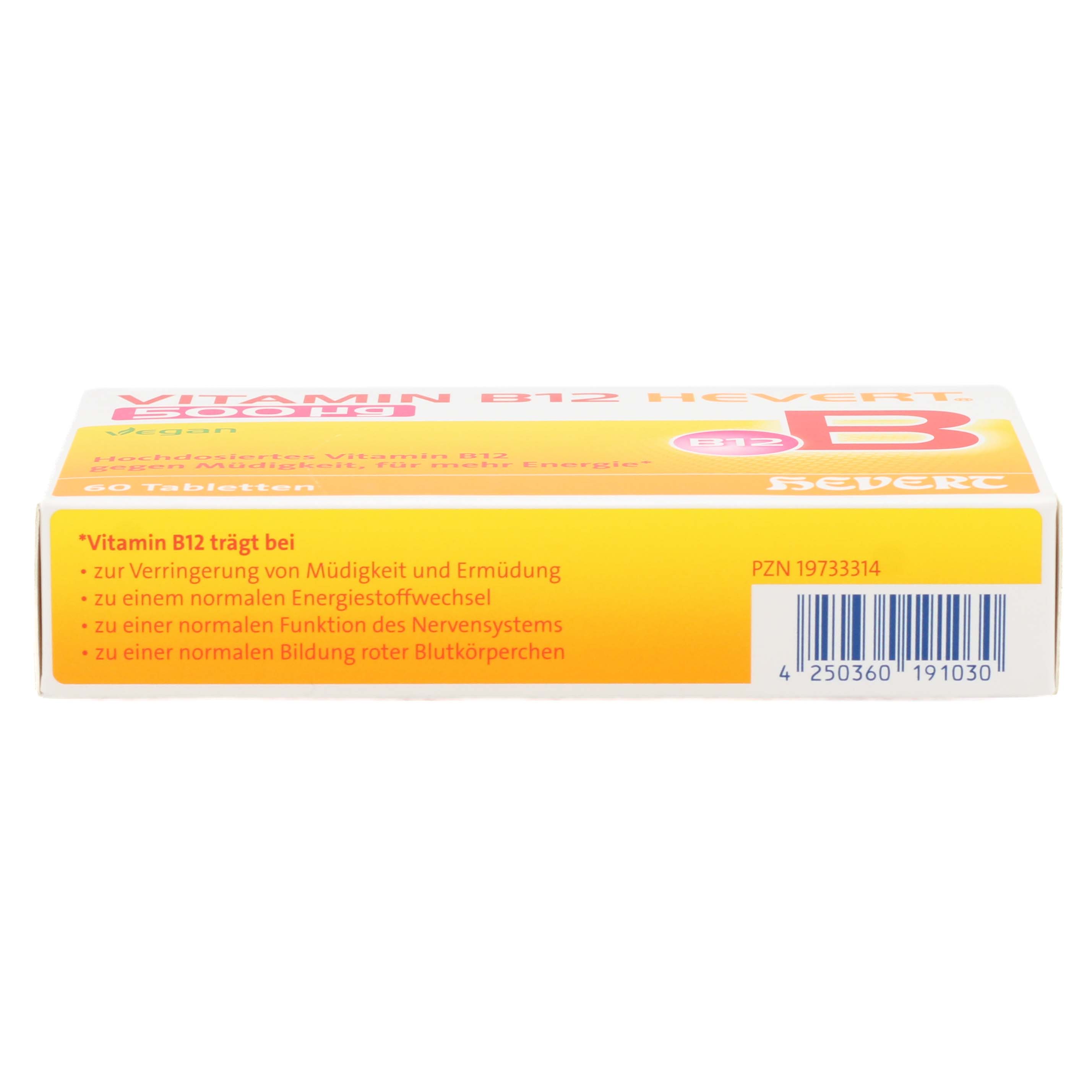 VITAMIN B12 HEVERT 500 μg Tabletten