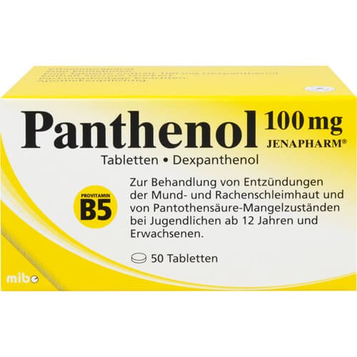 PANTHENOL 100 mg Jenapharm Tabletten