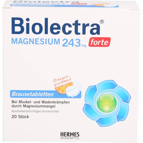 BIOLECTRA Magnesium 243 mg forte Orange Brausetab.