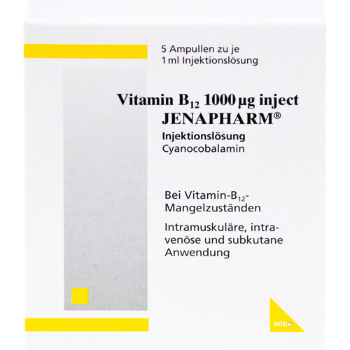 VITAMIN B12 1000 μg Inject Jenapharm Inj.-Lsg.Amp.