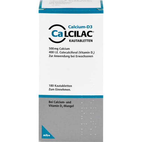 CALCILAC Kautabletten 500 mg/400 I.E.