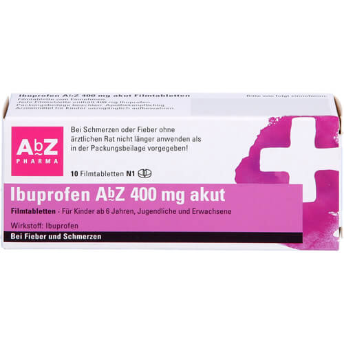 IBUPROFEN AbZ 400 mg akut Filmtabletten