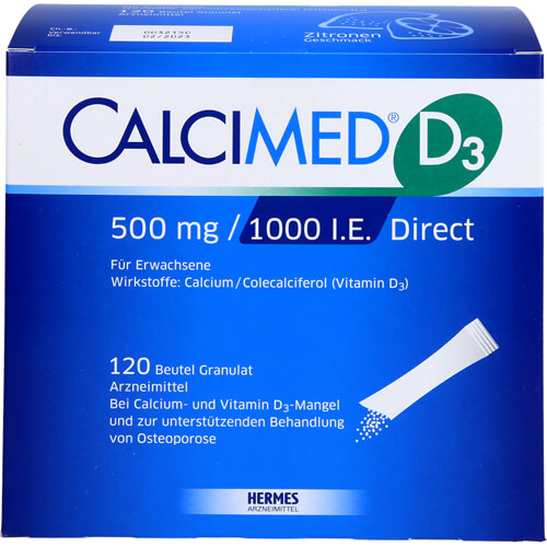 CALCIMED D3 500 mg/1000 I.E. Direct Granulat