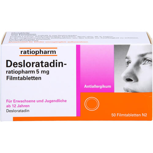 DESLORATADIN-ratiopharm 5 mg Filmtabletten