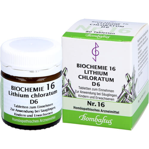 BIOCHEMIE 16 Lithium chloratum D 6 Tabletten