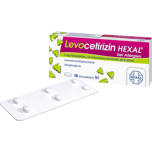 LEVOCETIRIZIN HEXAL bei Allergien 5 mg Filmtabl.