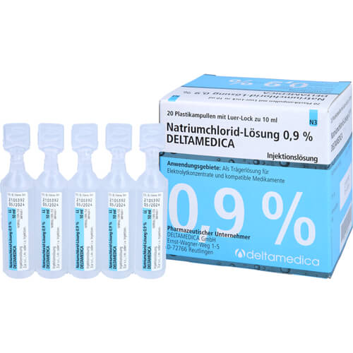 NATRIUMCHLORID-Lösung 0,9% Deltamedica Luer-Lo Pl.