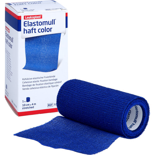 ELASTOMULL haft color 10 cmx4 m Fixierb.blau