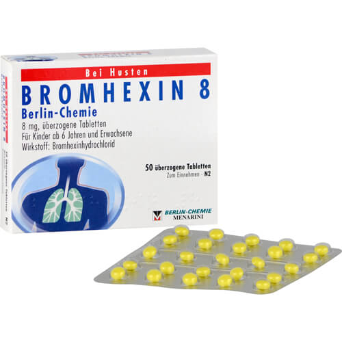 BROMHEXIN 8 Berlin Chemie überzogene Tabletten