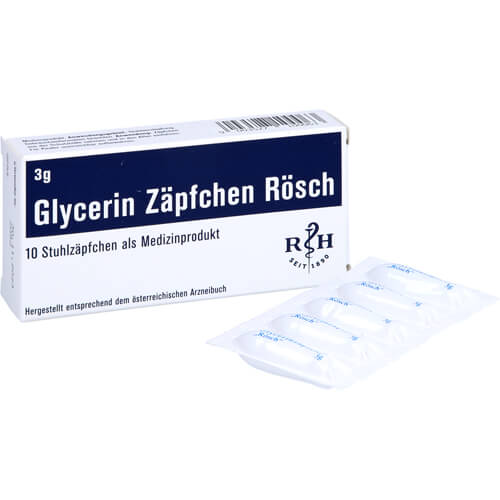 GLYCERIN ZÄPFCHEN Rösch 3 g gegen Verstopfung