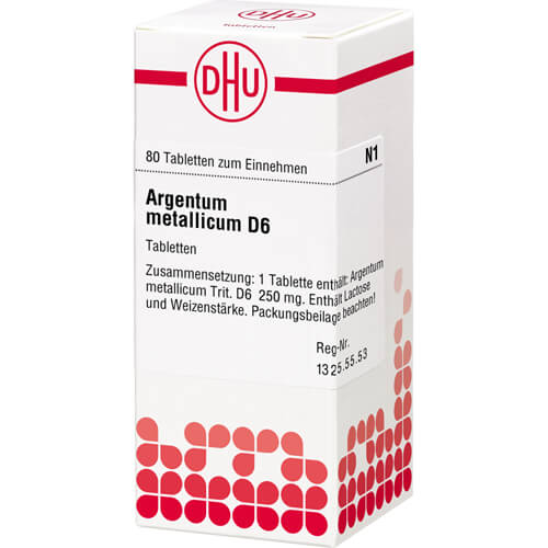 ARGENTUM METALLICUM D 6 Tabletten