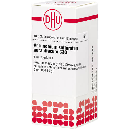 ANTIMONIUM SULFURATUM aurantiacum C 30 Globuli
