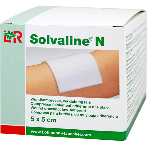 SOLVALINE N Kompressen 5x5 cm steril