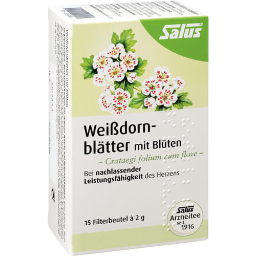 WEISSDORNBLÄTTER m.Blüten Arzneitee Bio Salus Fbtl
