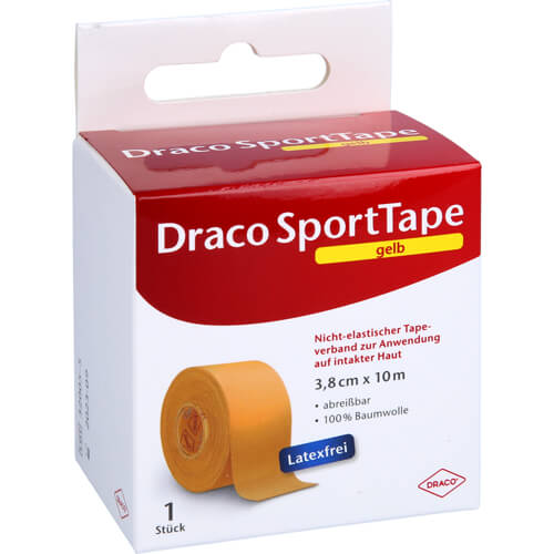 DRACO TAPEVERBAND 3,8 cmx10 m gelb