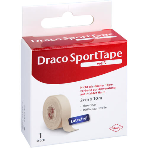 DRACO TAPEVERBAND 2 cmx10 m weiß