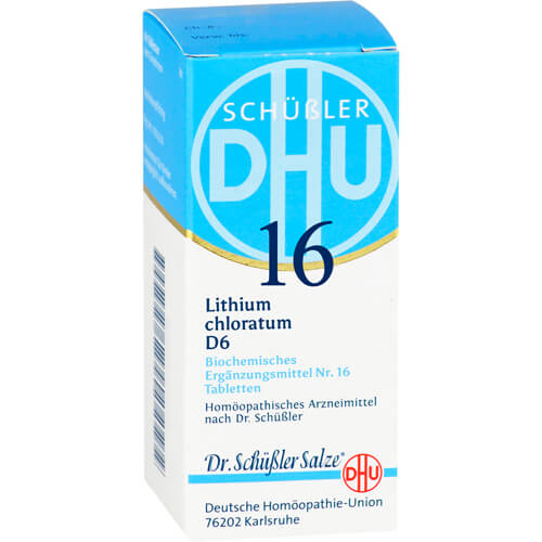 BIOCHEMIE DHU 16 Lithium chloratum D 6 Tabletten