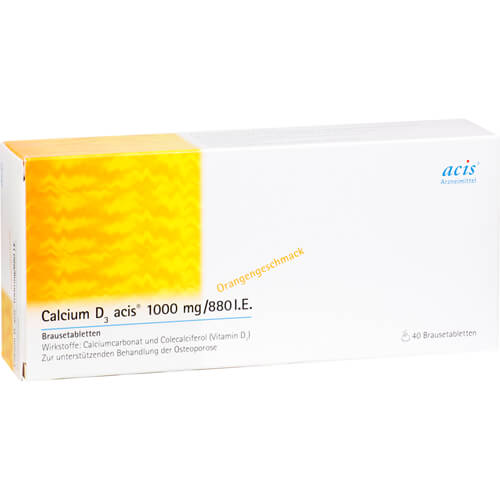 CALCIUM D3 acis 1000 mg/880 I.E. Brausetabletten