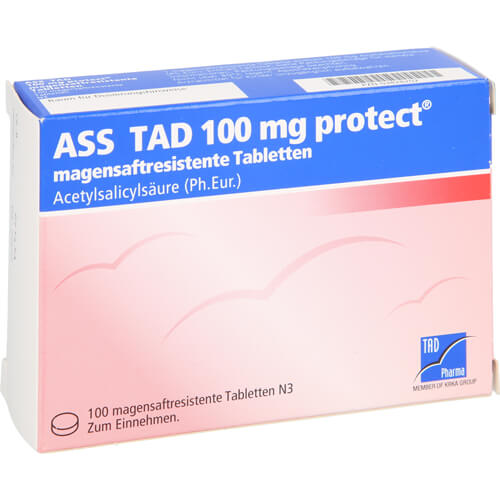 ASS TAD 100 mg protect magensaftres.Filmtabletten