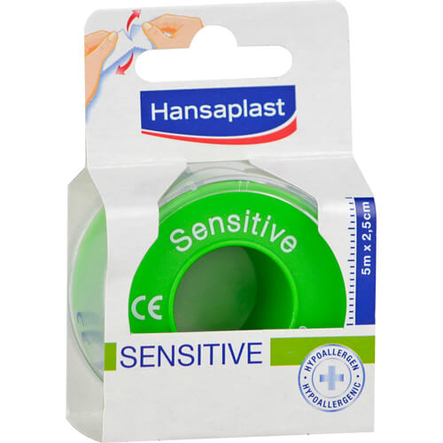 HANSAPLAST Fixierpfl.Sensitive 2,5 cmx5 m