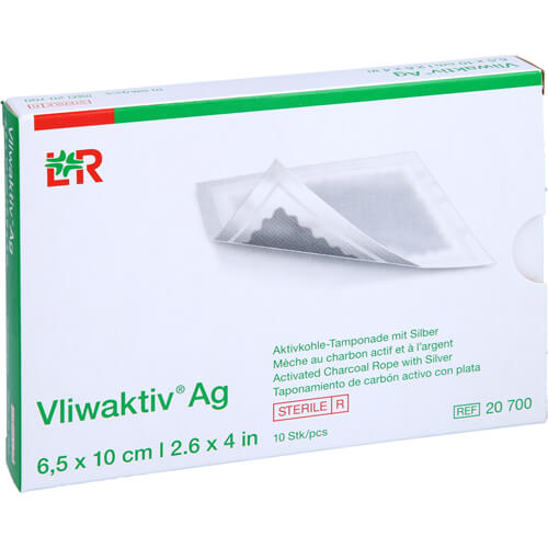 VLIWAKTIV AG Aktivkohle Tampon.m.Silber 6,5x10 cm